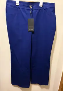 NWT‎ St John Classic Marie pant in cobalt sz 14