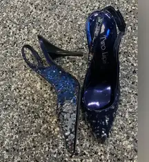 PRELOVED TWO LIPS SEQUIN SLINGBACK HEELS