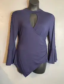 Venus blue cut out blouse