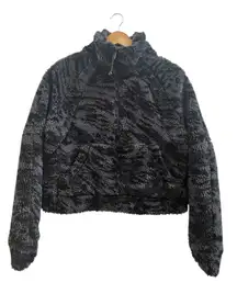 Lululemon Scuba Funnel Neck Oversized Fleece Jacket Size XS/S Jaquard W3GDYS