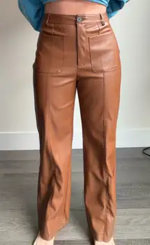 Stradivarius Faux Leather Pants