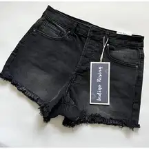 NWT Indigo Rising denim Black shorts size 3/26