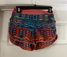 Fashion Web Patterned Women's Shorts are a size small.