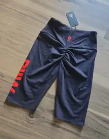 Ryderwear Booty Scrunch Biker Shorts High Waisted Pull-On Women’s Active Bottom