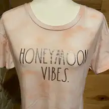 Rae Dunn “Honeymoon Vibes” tye dye T-shirt‎ size Large NWT