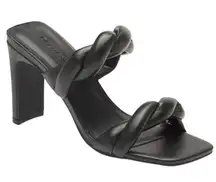 Remmy twist black heeled sandals women Size 5M
