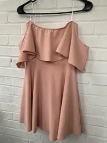 Off The Shoulder Pink Dress 