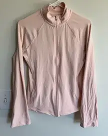 Beyond Yoga On the Go Mock Neck Pastel Pink Jacket