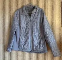 L.L Bean Size XL Women’s Jacket Coat Puffer Silver Outdoor Winter Regular