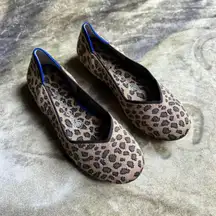 Rothy's  Leopard Print Ballet Flats