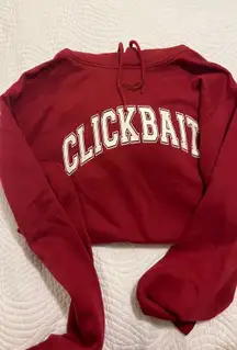 Maroon Clickbait Hoodie