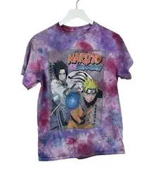 Naruto Shippuden Custom One Of A Kind Tie Dye Short Sleeve Shirt Size Medium