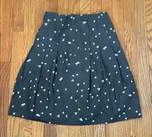 Akris Punto Wool Blend Pleated A-line Skirt Polka‎ Dot size 4