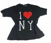 Port and Company Black 'I Love NY' Tee