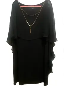 Glamour Egypt Women’s Black Cocktail Dress Size 20W Holiday Party Glam