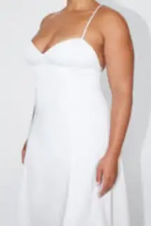 Khy POPLIN LOW BACK MIDI DRESS