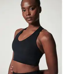 Spanx Longline Medium Impact Sports Bra Black