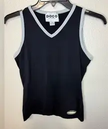 Paco rabanne vintage y2k style logo Sleeveless Women's Top