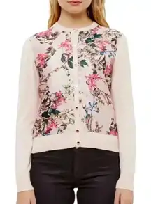 Ted Baker Blossom Jacquard Cardigan Size 2