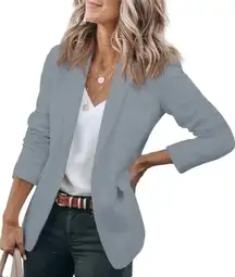 Womens‎ Casual Blazers Open Front Long Sleeve Work Office Blazer