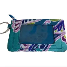 Vera Bradley Floral Quilted Zip ID Wallet