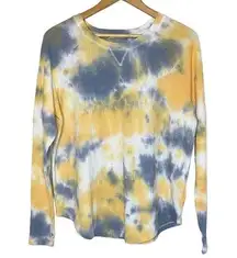 NWT SWEET ROMEO Tie Dye Long-Sleeve Athleisure Top