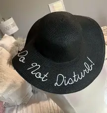 Do Not Disturb Floppy Sun Hat Womens Small Medium