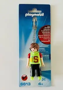 PLAYMOBIL Skater Boy Keychain Keyring Key Fob Holder Bag Charm Accessories 6613