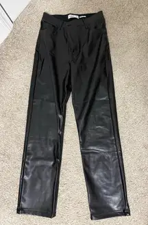 Abercrombie Vegan Leather 90s Straight Pants