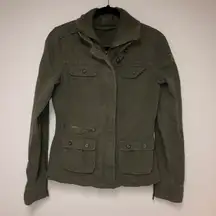 Billabong New With Tag Vintage Women’s  Olive Military Chaos Mock Utility Jacket