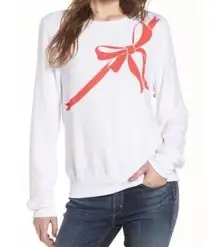 WILDFOX Gift Wrapped Sweatshirt In White Size Small