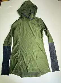 BCG Womens L Turbo Warmth Olive Green‎ Hoodie Pullover Long Sleeve Athletic Top