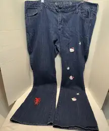 Old Navy Women’s Hello Kitty Flare Jeans Size 18