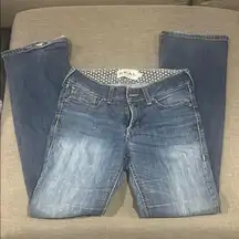 Ariat Blue Boot Cut Jeans with Embroidered Back