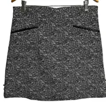 Roz & Ali Women's Black‎ Tweed Knee Length Skirt Size Larege