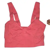 MUDD CORAL COLOR SLEEVELESS CROPPED TOP SIZE XS