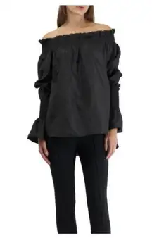 Adam Lippes Off the Shoulder Top Blouse Shirt Size 0 EUC