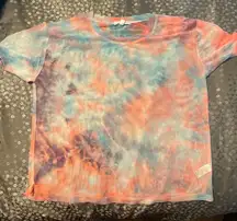 Mesh Tie Dye Crop Top