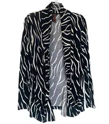 Zebra Print Cardigan Women’s Large