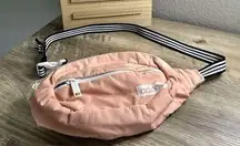 Adidas Logo Pink White Fanny Pack Belt Bag