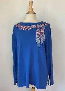 Vintage Embroidered Embellished Sweater