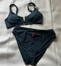 ADORE ME 2 piece swimsuit bikini dark denim blue‎ Women's SIZE XL new