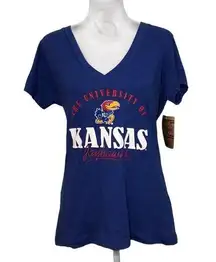 Rivalry Threads NWT Blue Kansas University Jayhawks Tee Shirt Top