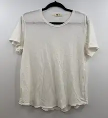 American Giant Supima Cotton Slub Tee White Women's L