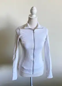 MET in jeans, zip up sweatshirt women’s