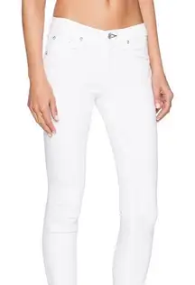Rag & Bone‎ The Skinny Jeans Womens Bright White Low Rise Denim Size 29 Pants