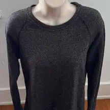NWT Ragdoll LA metallic dark gray crewneck Sweater, size XS sparkly boho party