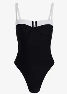 Express Color Block Body Contour One Piece Swimsuit