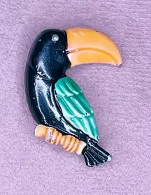 466. Vintage Metal Toucan Bird Brooch Animal