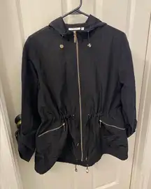 Chico's Women’s Elegant Black Rain Jacket size 6